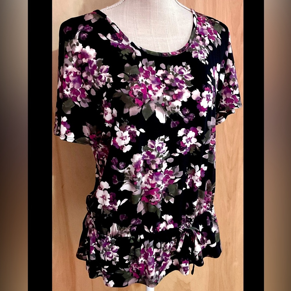 Candies Floral blouse - EUC